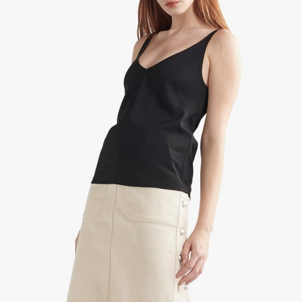 Thakoon V-Neck Camisole Black Size Small